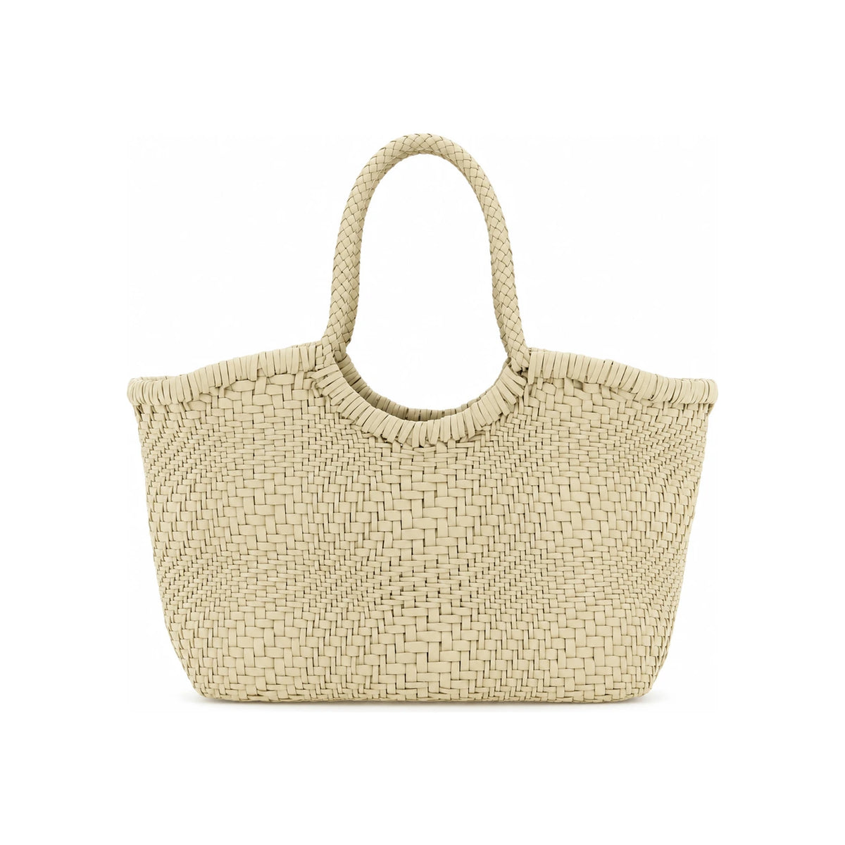Dragon Diffusion Woven Leather Shoulder Bag Tan