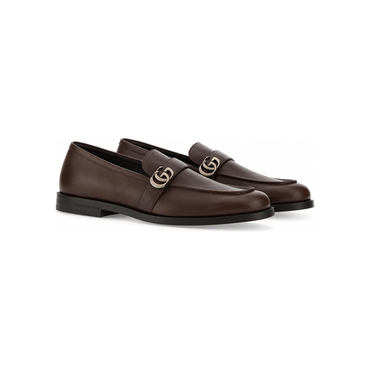 GUCCI Black Leather Loafers