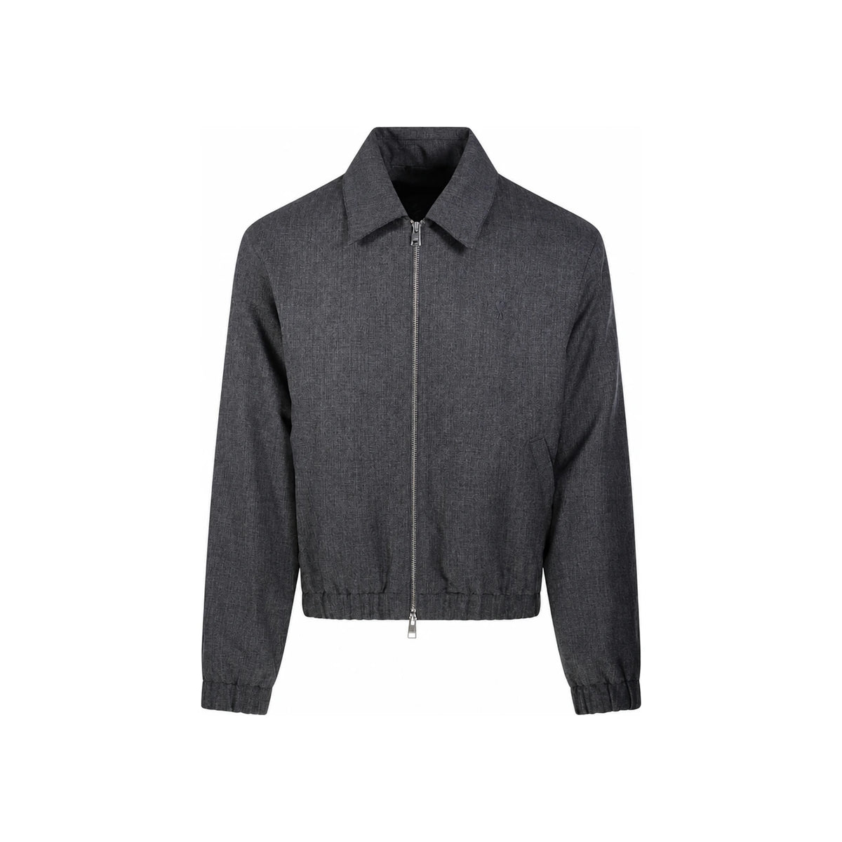 AMI Wool Puffer Jacket Carbon Gray Men’s