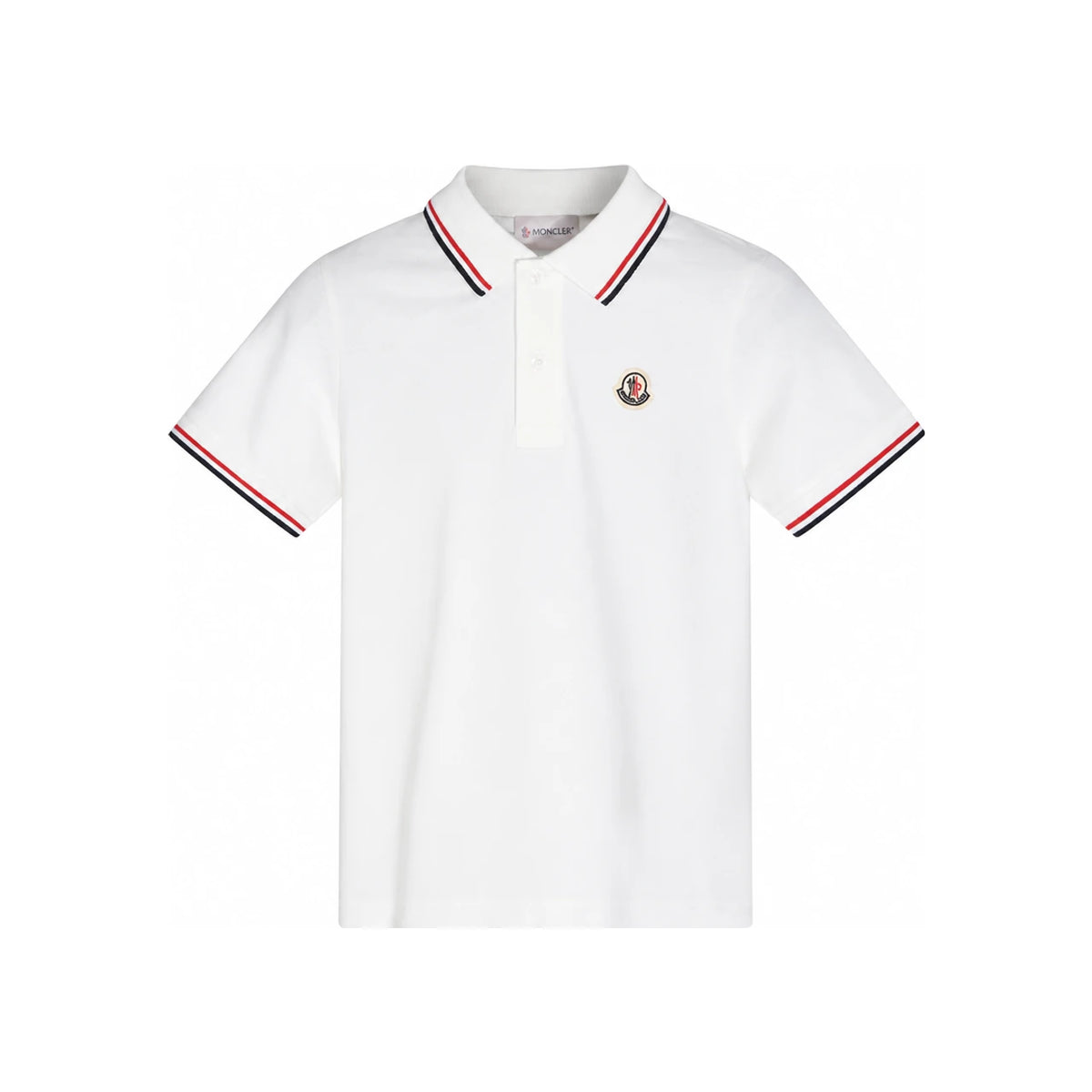 Moncler Logo Patch Polo T-Shirt White Women’s 8A00005 8496W 034