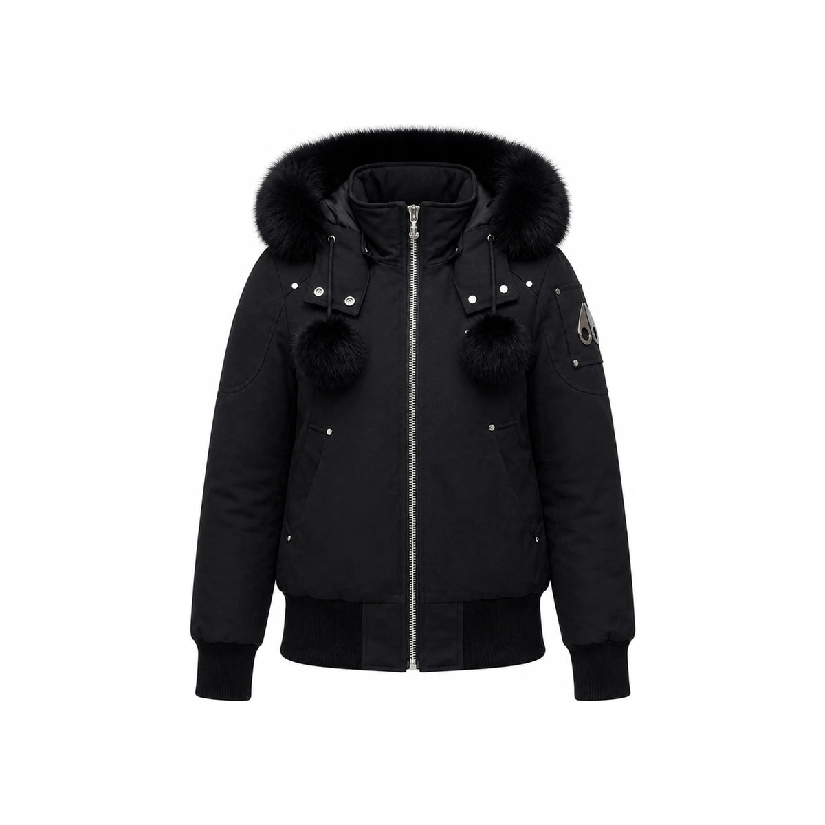 Moose Knuckles Debbie Bomber Down Jacket Women Black MK876LBK 291