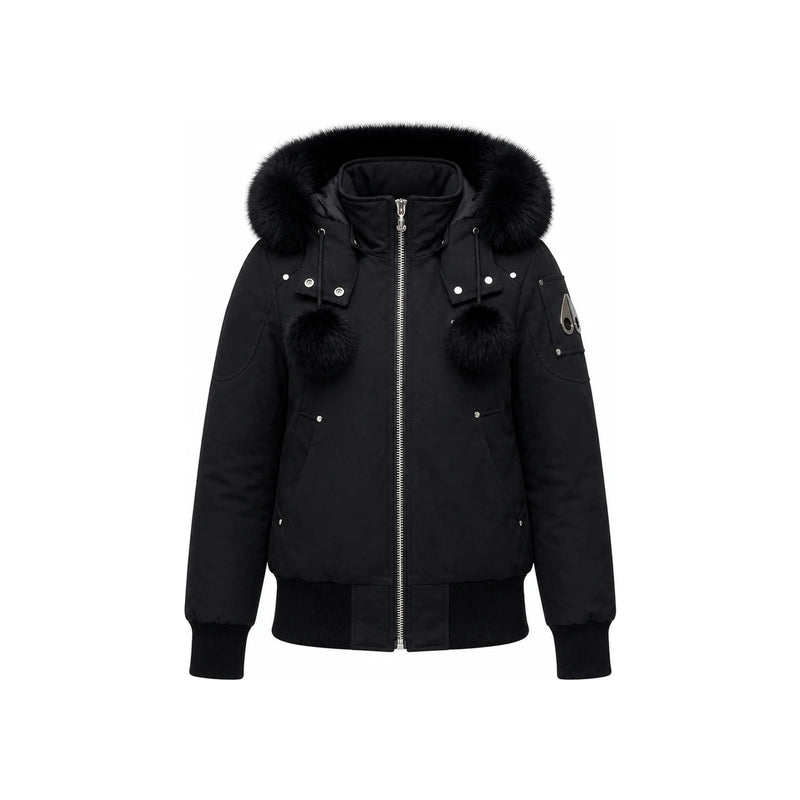 Moose Knuckles Debbie Bomber Down Jacket Women Black MK876LBK 291