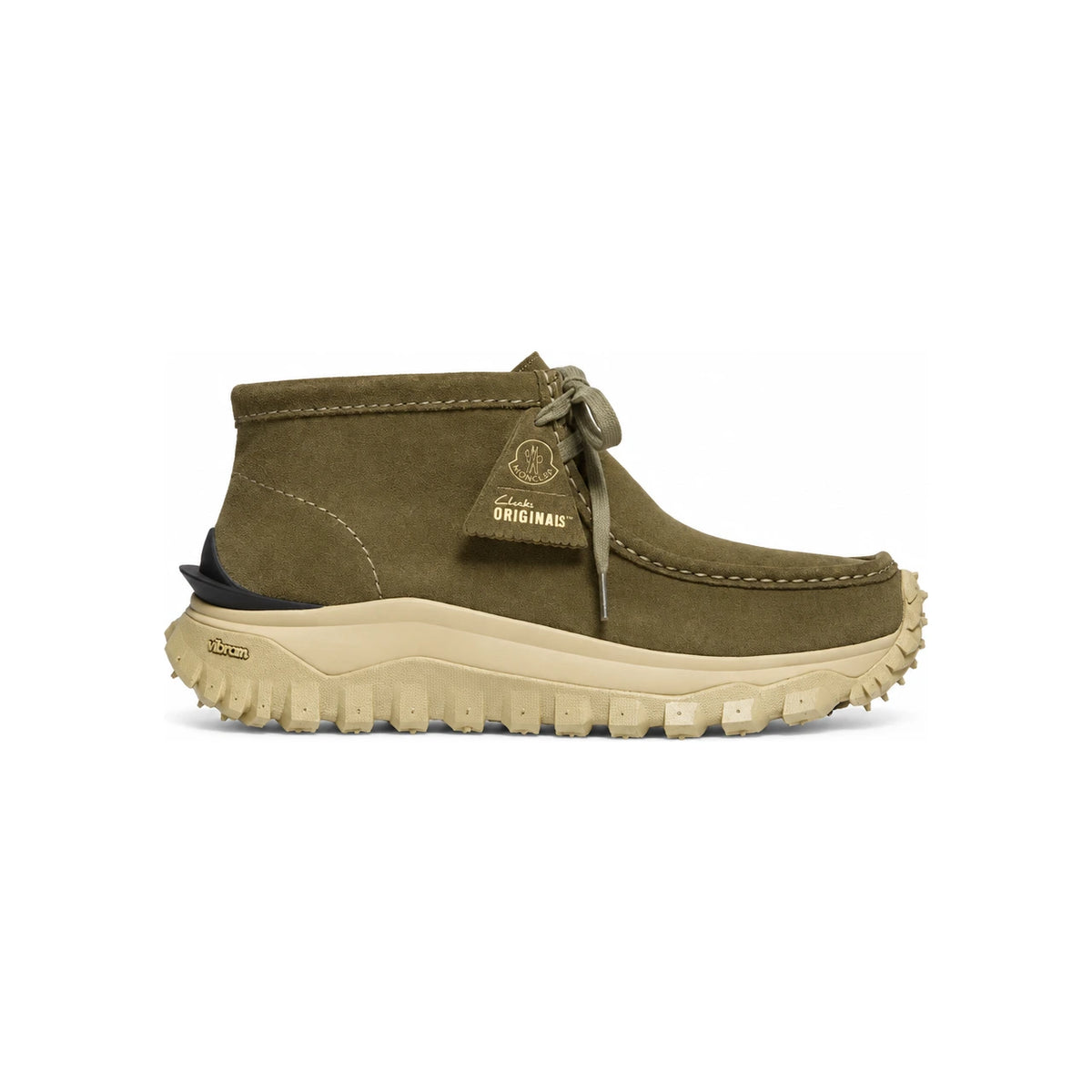 Moncler Leather Lace-Up Work Boots for Men