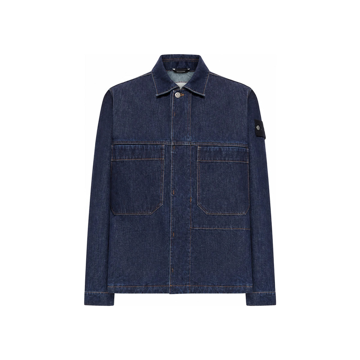 STONE ISLAND Denim Casual Jacket Blue FW26 Men’s Jacket