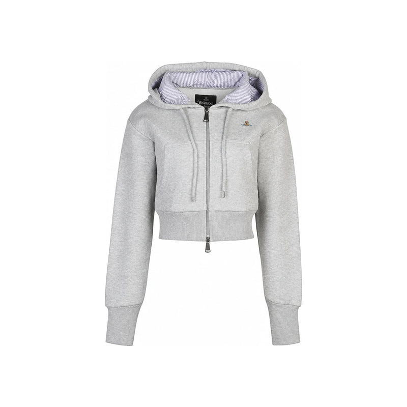 Vivienne Westwood Womens Leo Zip Hoodie Oatmeal