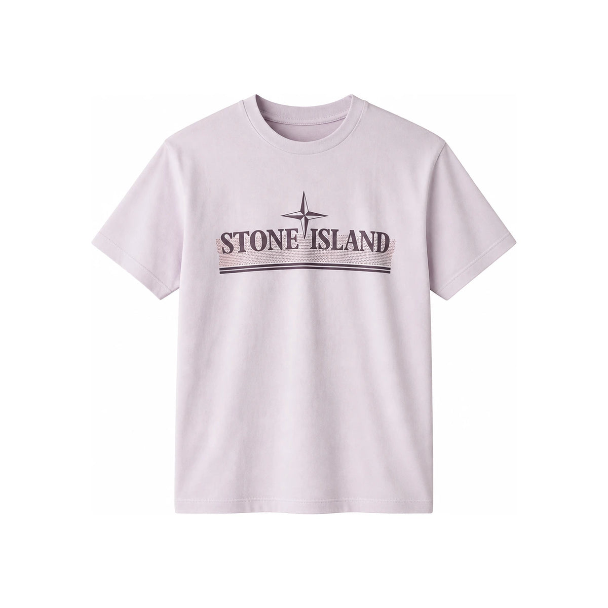 STONE ISLAND Pink Tricromia One Short Sleeve T-Shirt