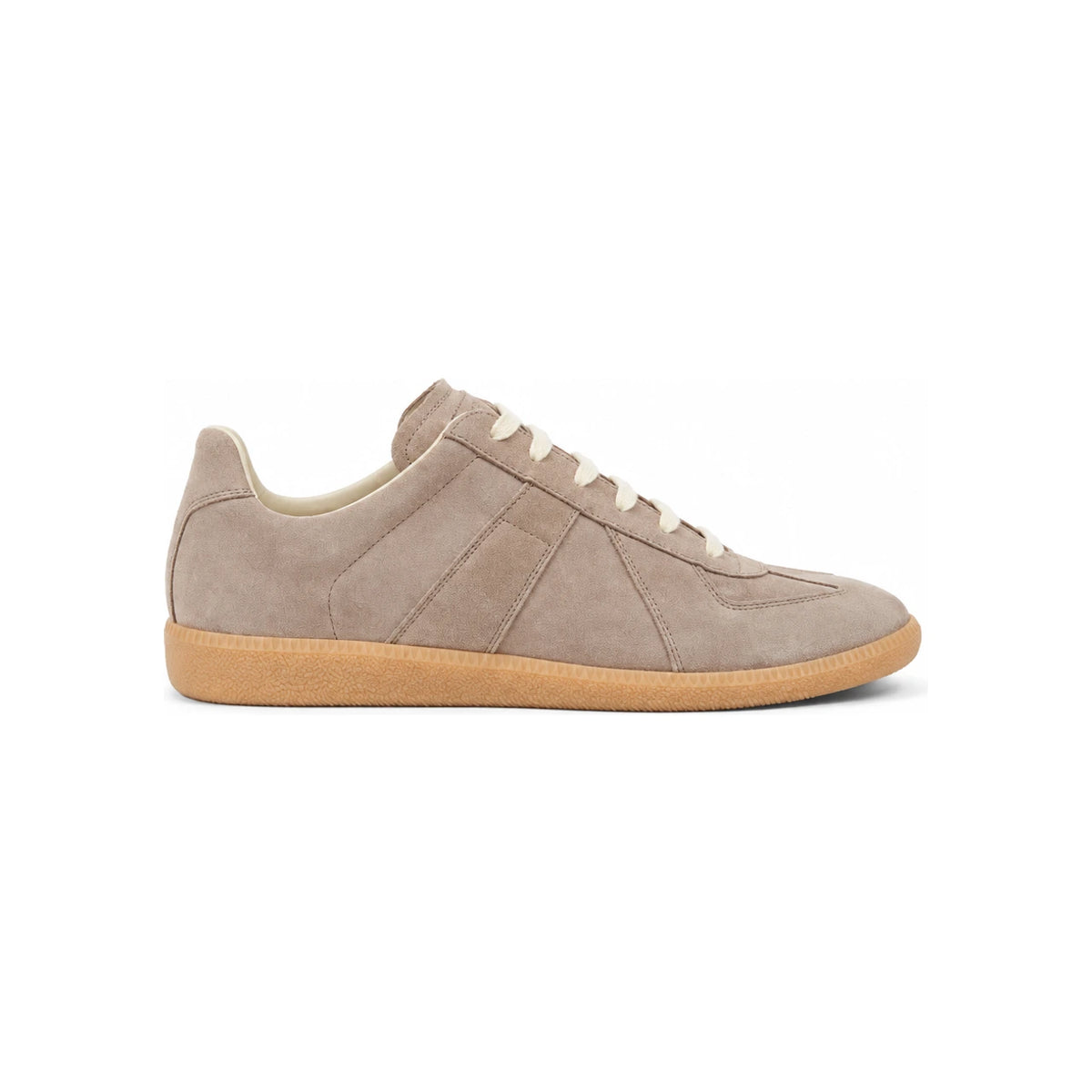 Maison Margiela White Leather Low-Top Sneakers