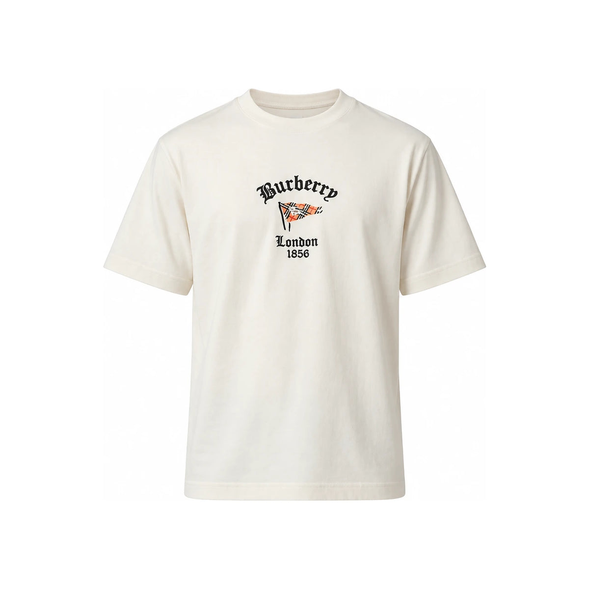 BURBERRY Short Sleeve Cotton T-Shirt Navy Men