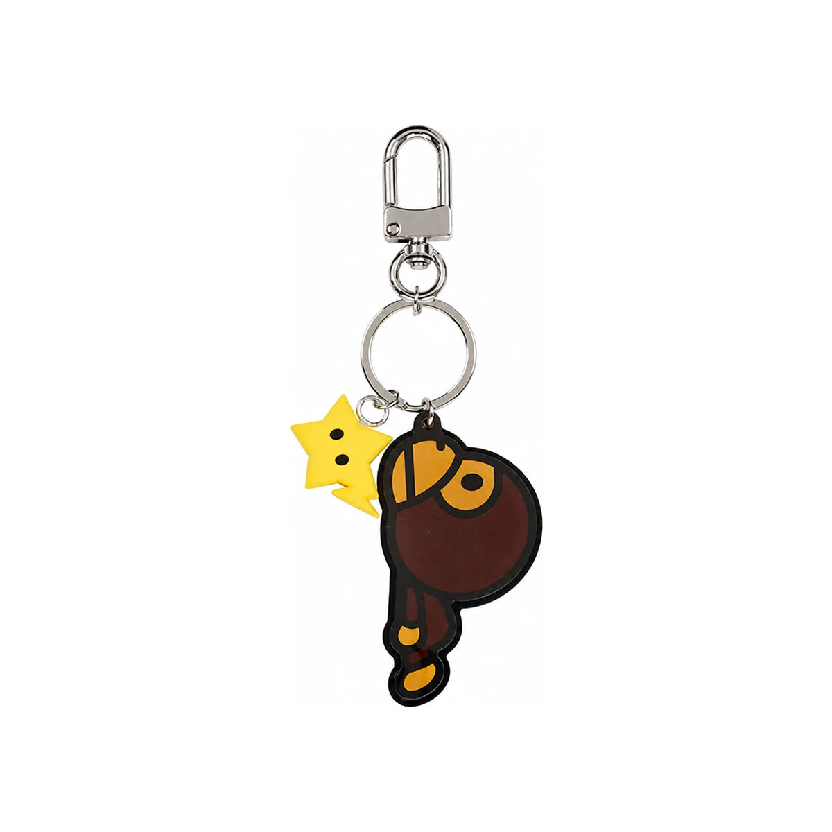 BAPE Brown Baby Milo Acrylic Keyring Unisex Accessory 002GDM303006K BROWN