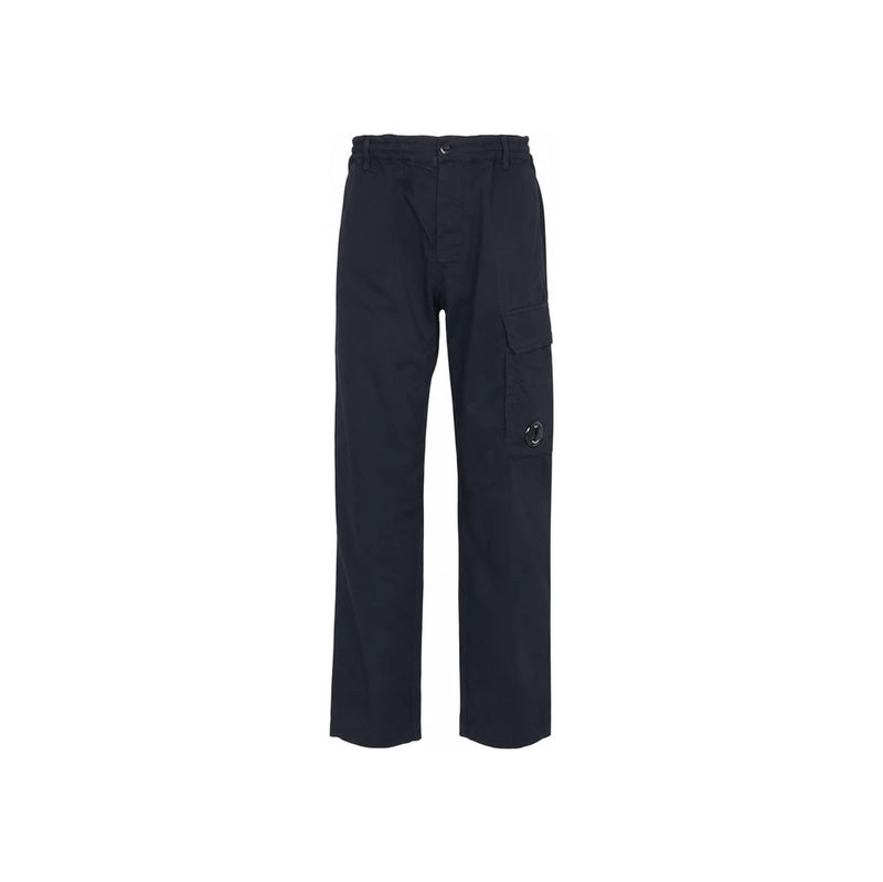 CP Company Navy Lens Patch Cargo Denim Pants for Men