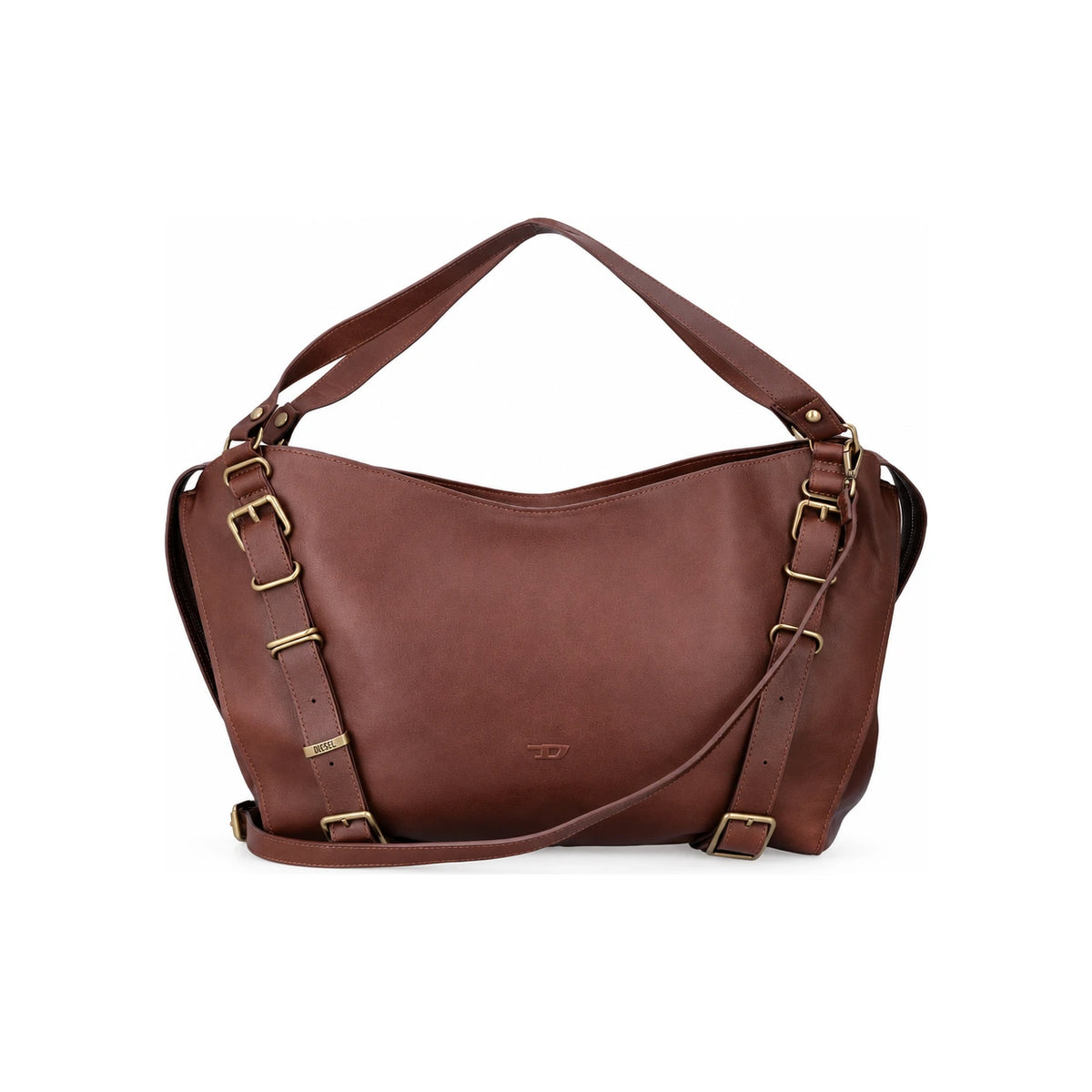 DIESEL Black Leather Shoulder Bag