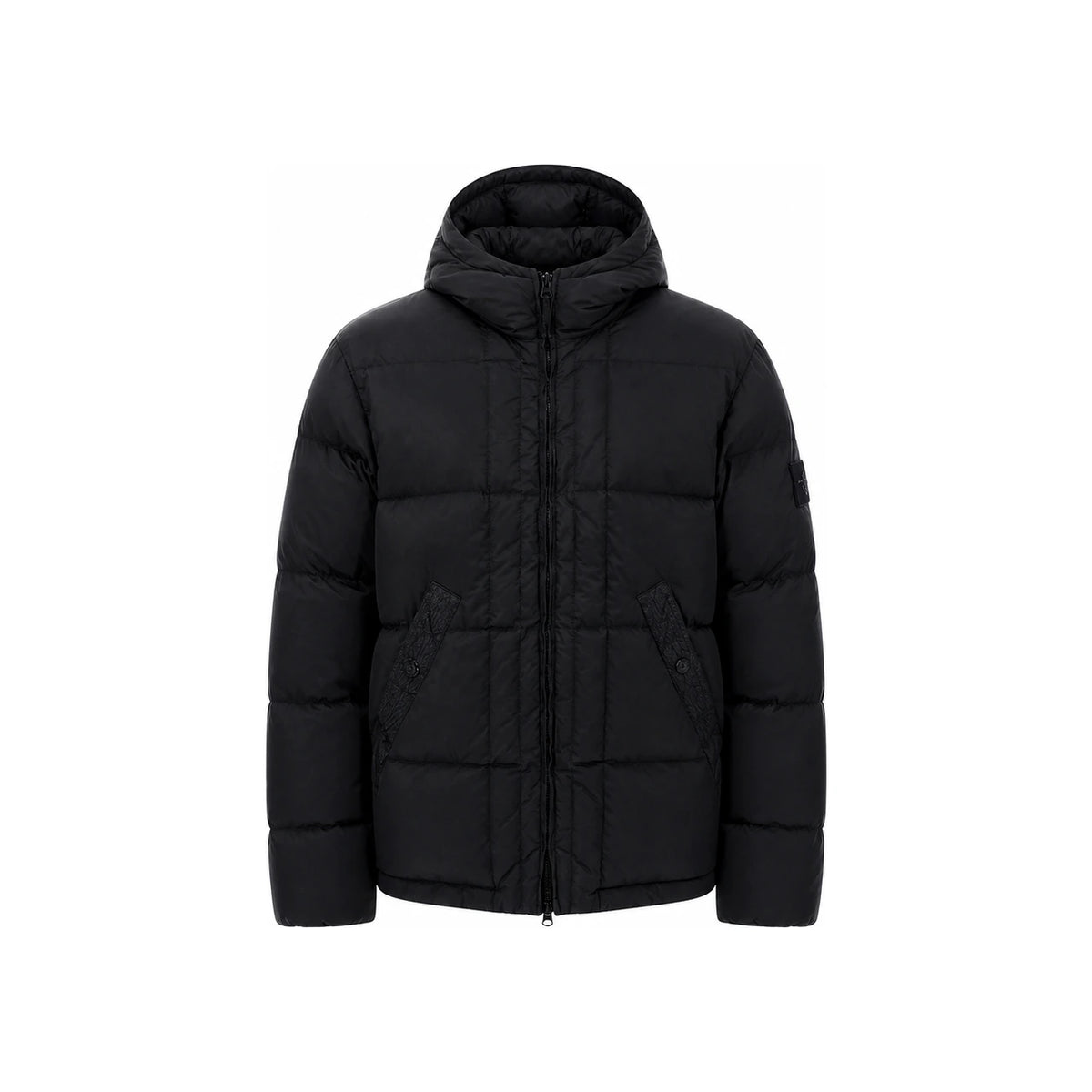 STONE ISLAND Black Down Puffer Jacket