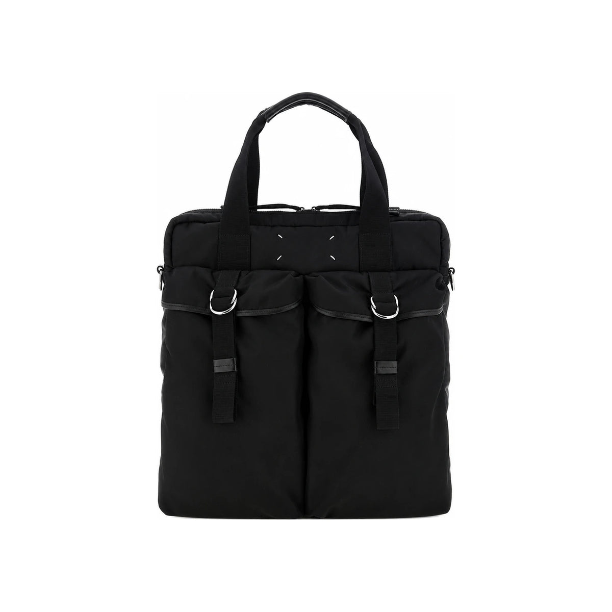 Maison Margiela Black Leather Tote Bag