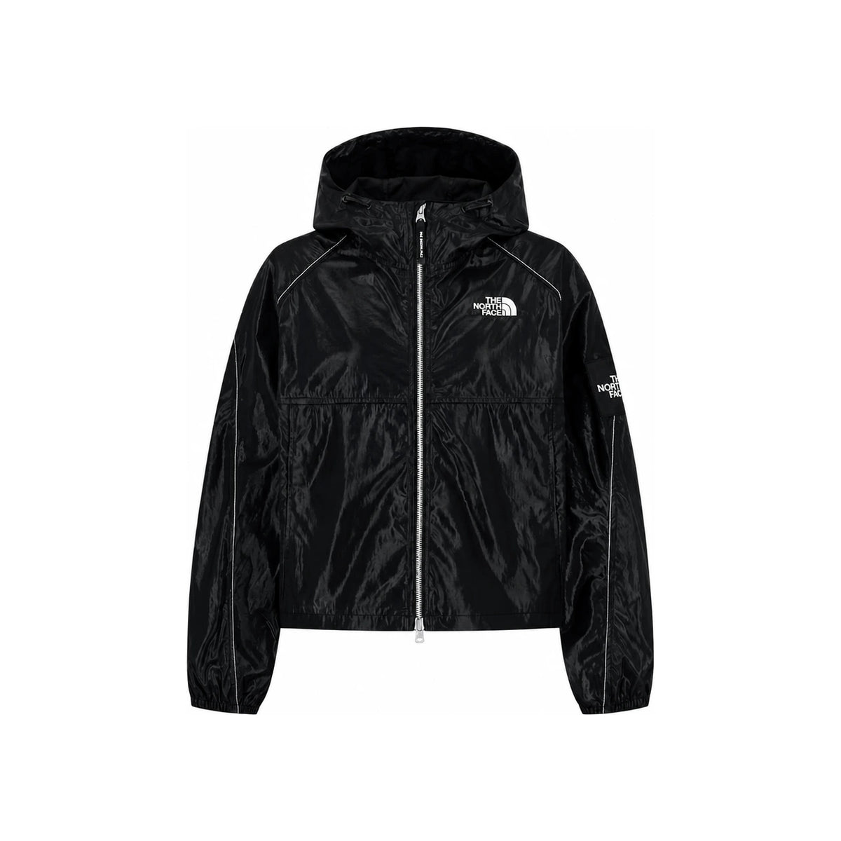 The North Face White Label Novelty Oluema Hooded Black Windbreaker Jack NJ3BS91J