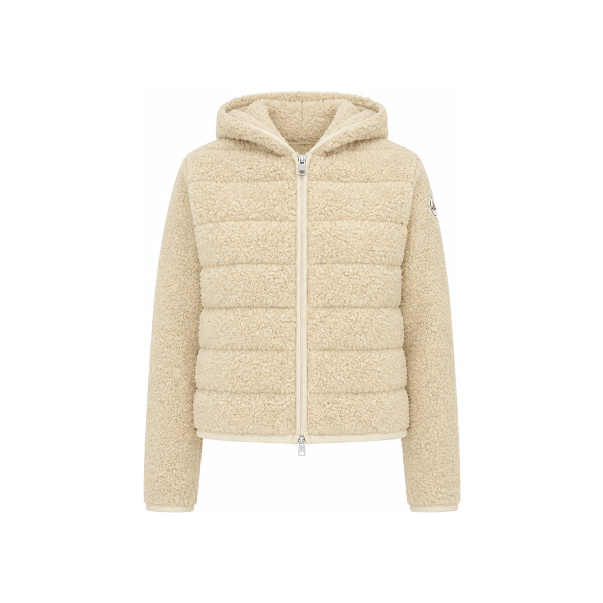Moncler Teddy Hooded Zip Puffer Jacket