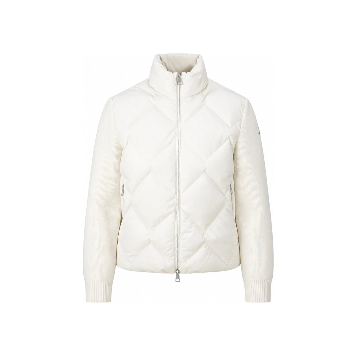 Moncler White Wool Knit Cardigan for Women