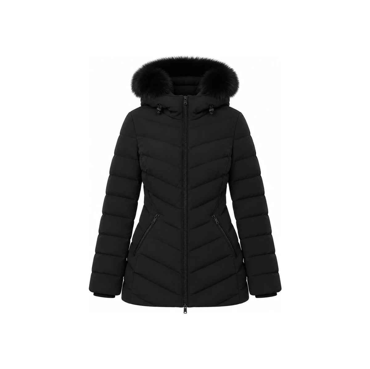 Moose Knuckles Navy Down Puffer Jacket for Women