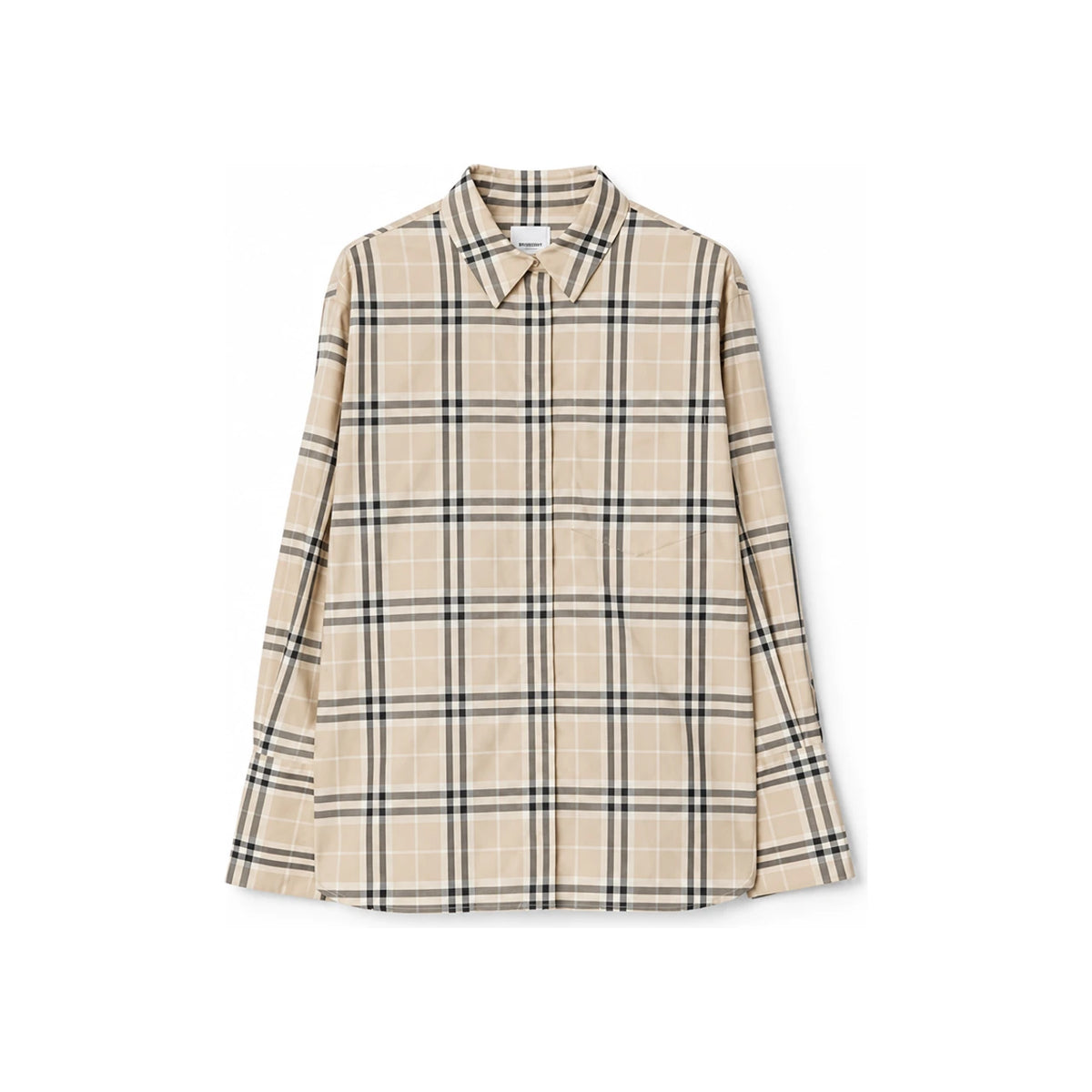BURBERRY Ivery Check Cotton Women’s Shirt