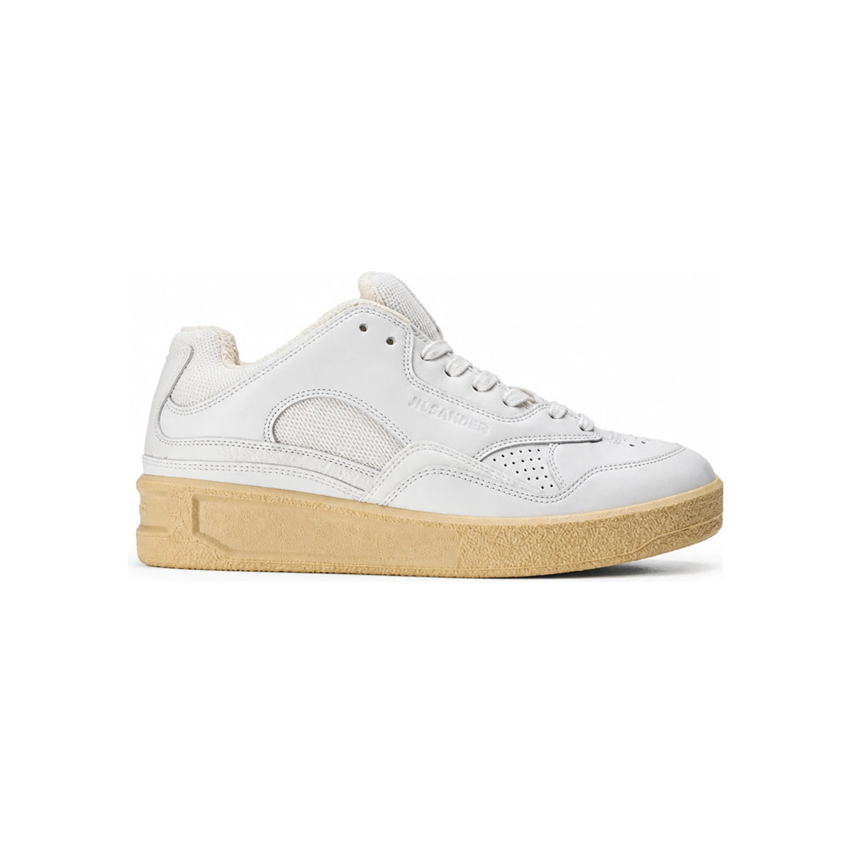 JIL SANDER Leather Women’s Low-Top Sneakers White