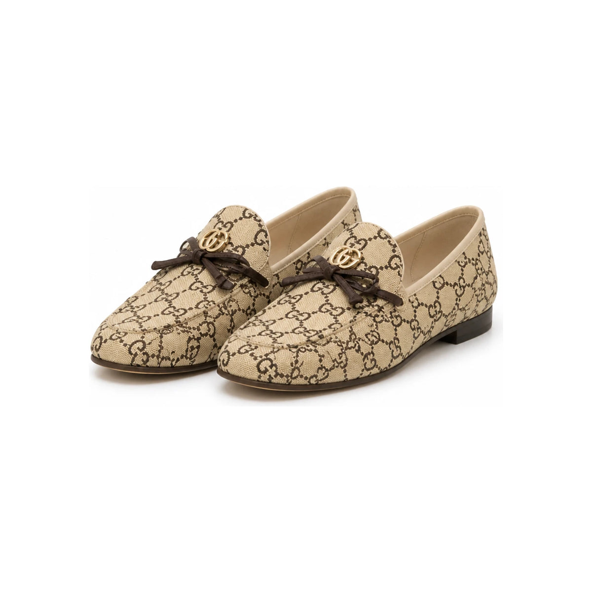 GUCCI GG Bow Shearling Loafers Women’s