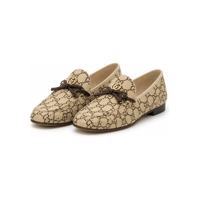 GUCCI GG Bow Shearling Loafers Women’s
