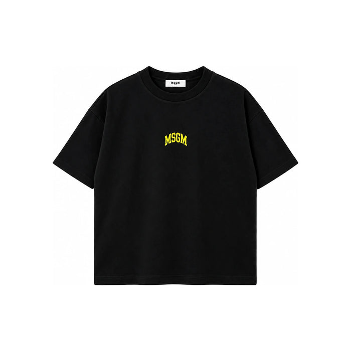 MSGM Kids Women Back Logo Print Oversized Short Sleeve T-Shirt B F6MSJUTH027 110