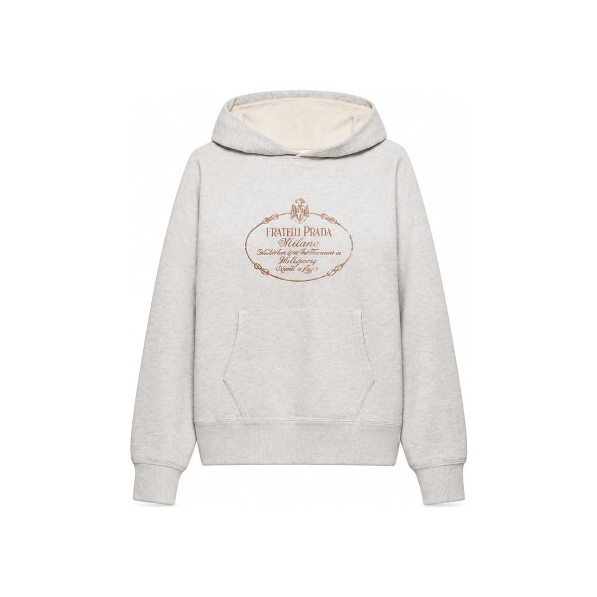 PRADA Black Cotton Logo Hoodie for Women