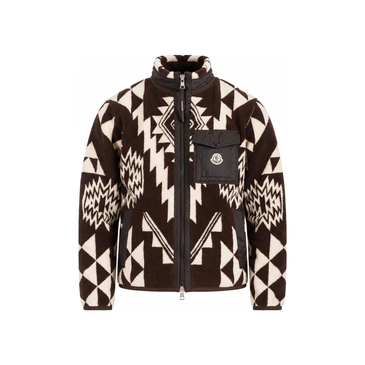 Moncler Fleece Jacket for Men Black