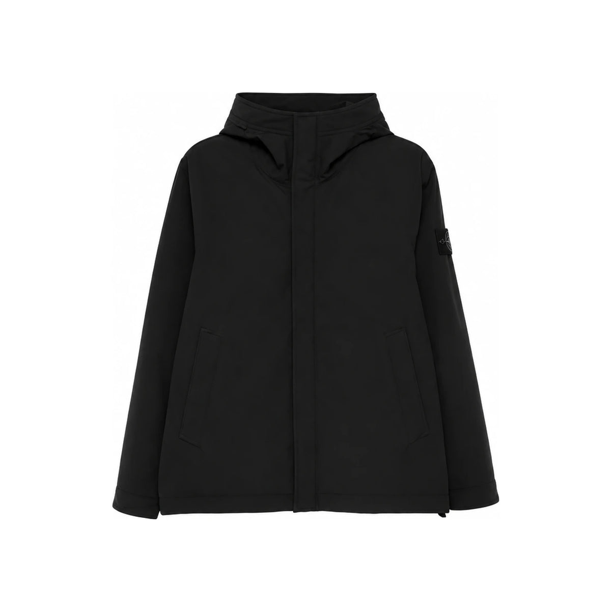STONE ISLAND Black Casual Anorak Jacket for Men