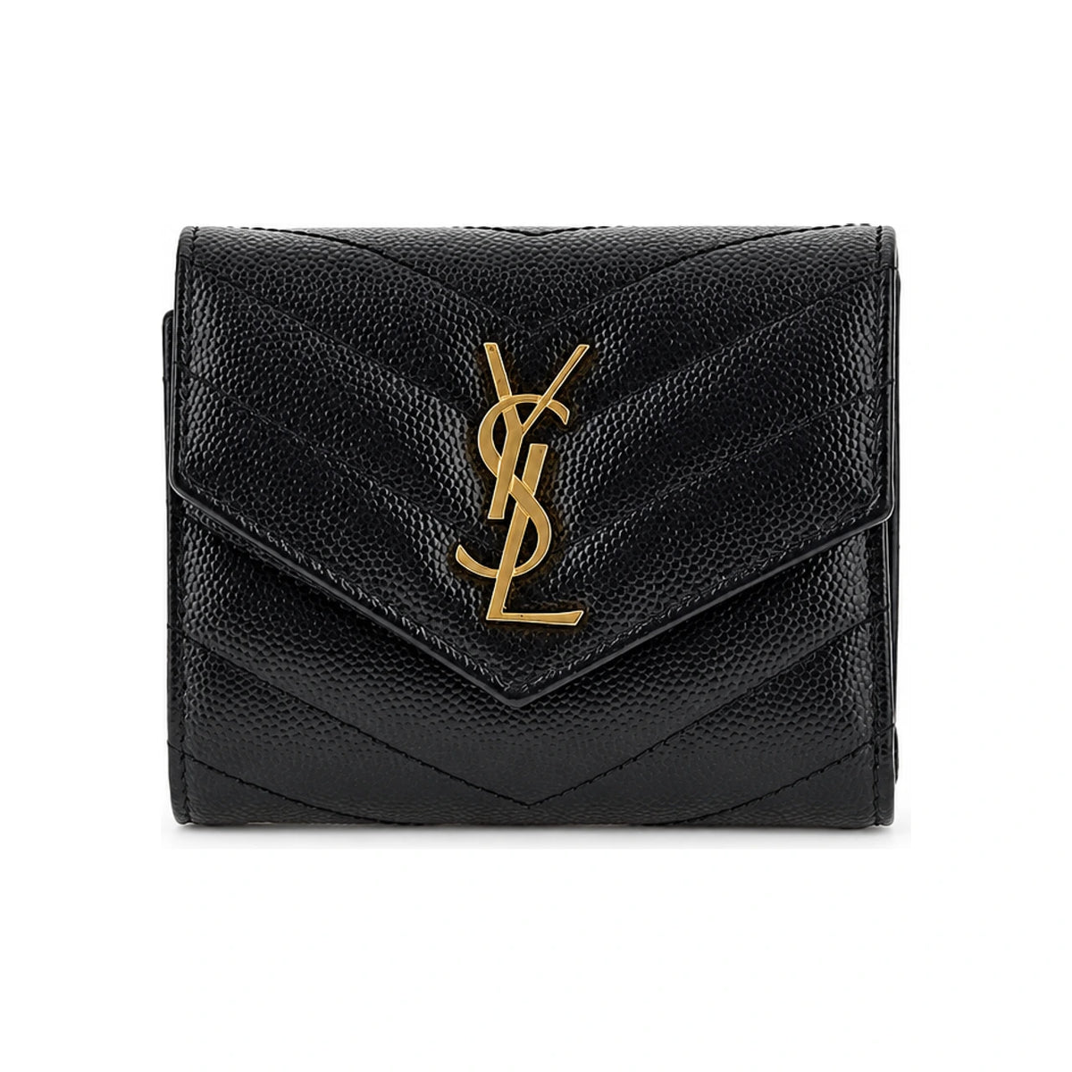 Saint Laurent Black Leather Bi-Fold Medium Wallet