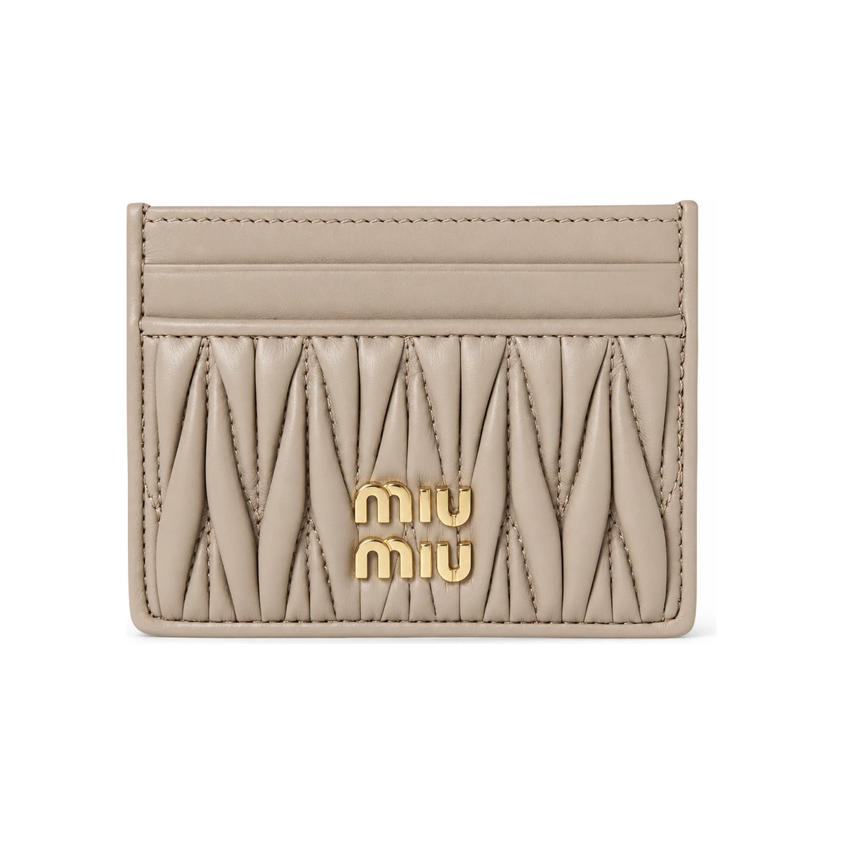 Miu Miu Pink Leather Card Holder Wallet