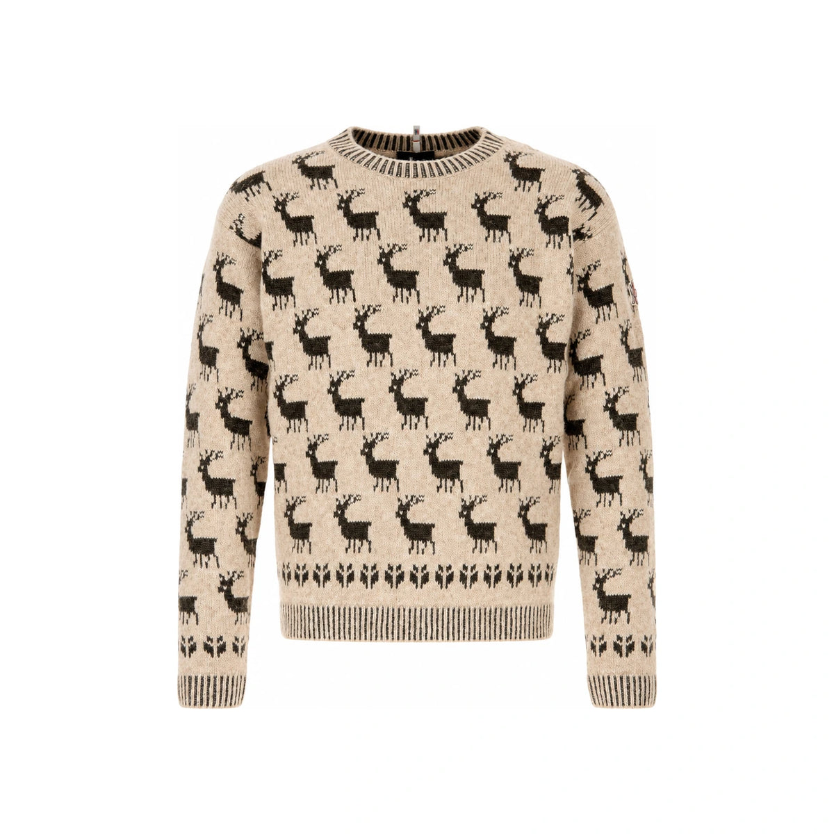 Moncler Wool Round Neck Knit Sweater for Men