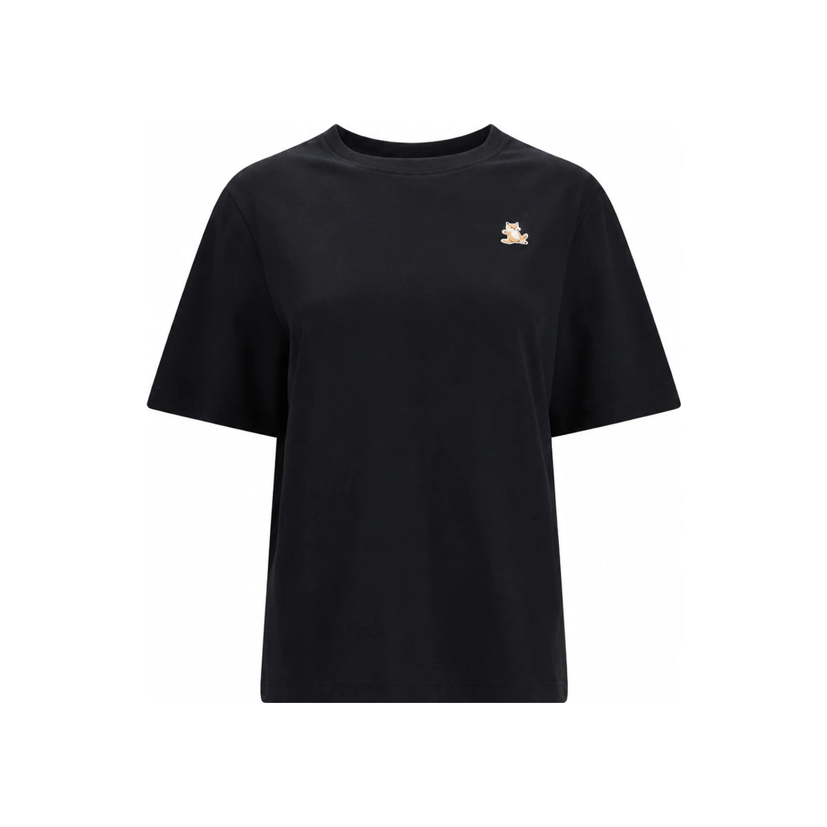 Maison Kitsune Short Sleeve T-Shirt Women’s Black Cotton