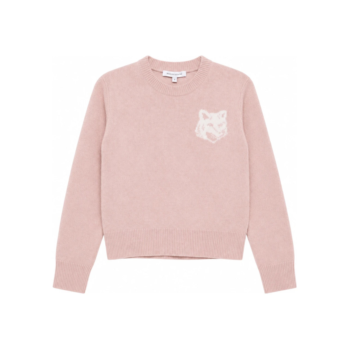 Maison Kitsune Wool Blend Crewneck Sweater Women’s Navy