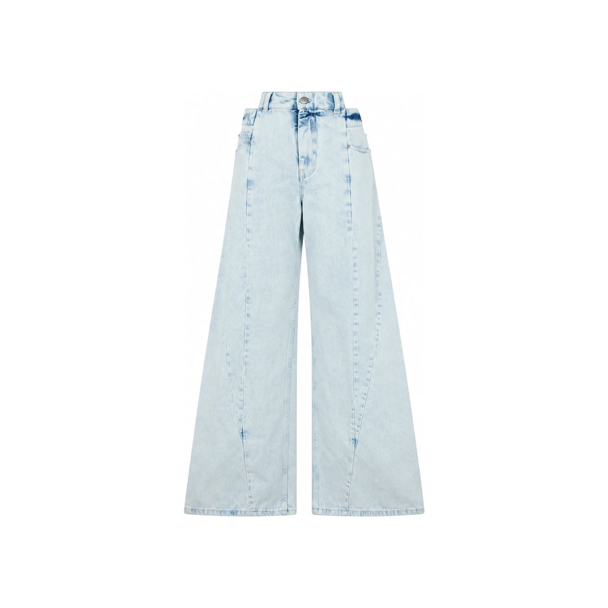 Maison Margiela Gray Distressed Denim Jeans Women’s Pants