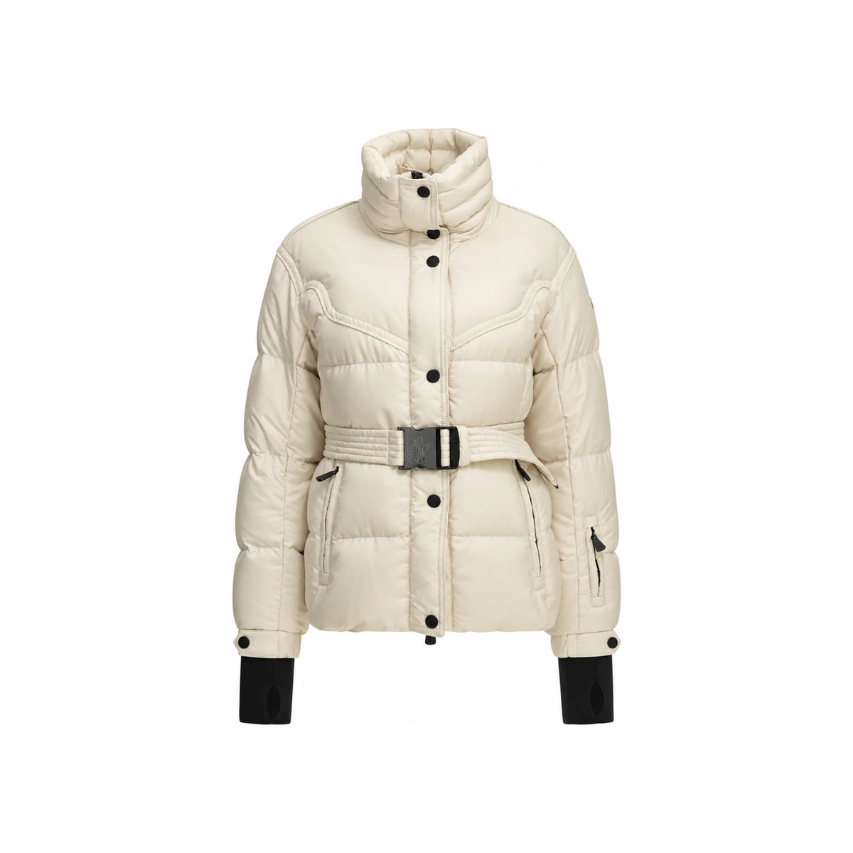 Moncler White Down Puffer Jacket for Women