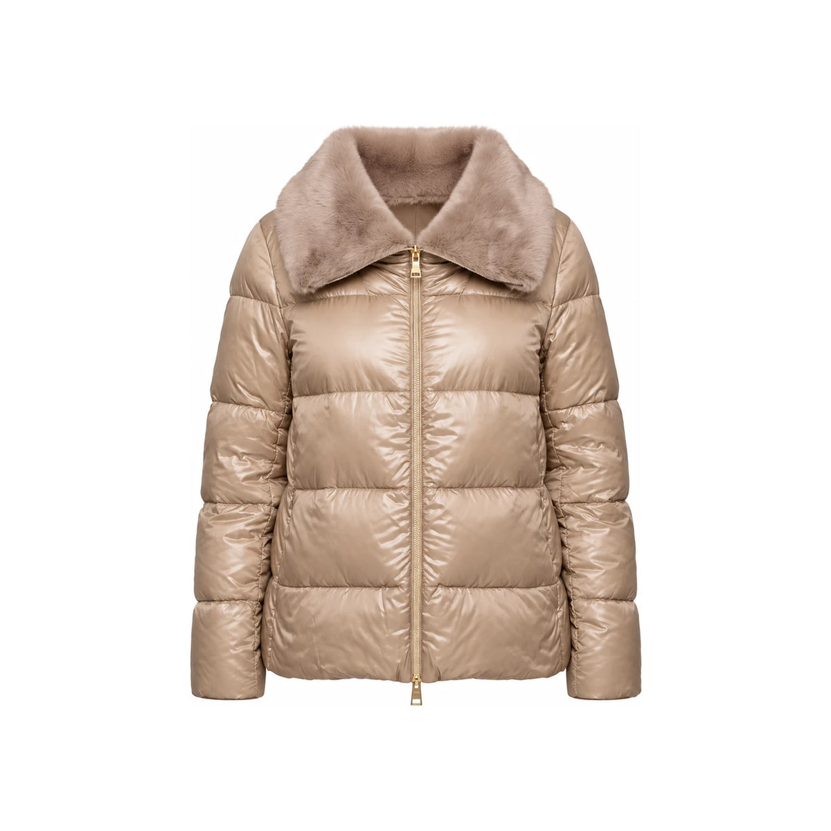 Herno Beige Down Puffer Jacket Women’s