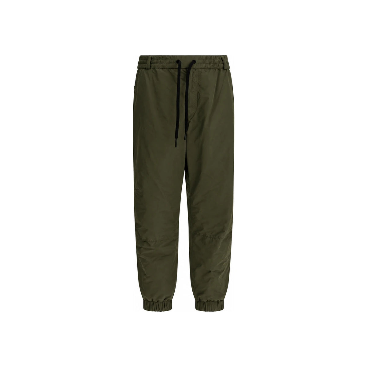 Moncler Black Wool Cropped Pants for Men