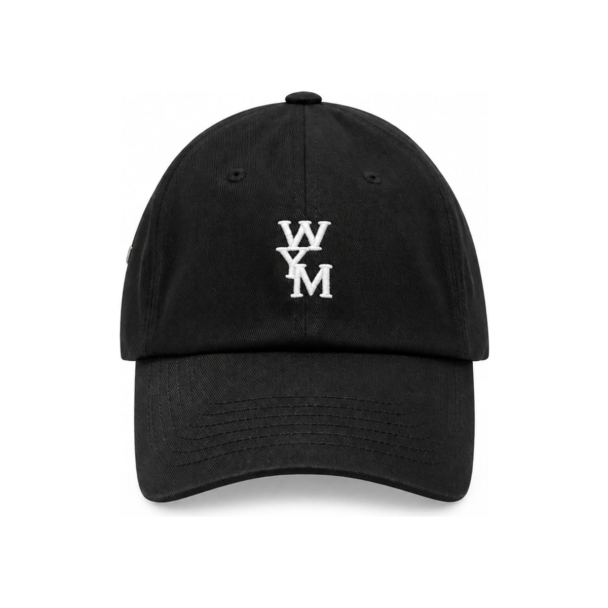 WOOYOUNGMI WYM Embroidered Logo Baseball Cap Black