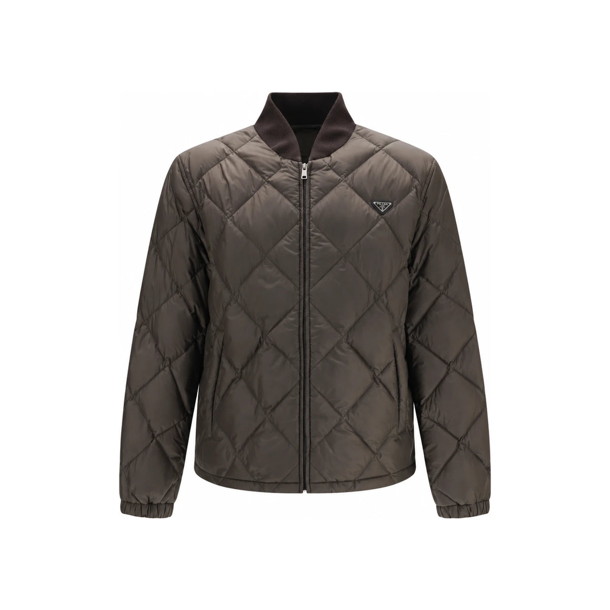 PRADA Black Nylon Down Puffer Jacket for Men