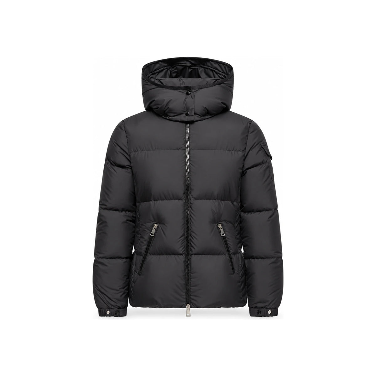 Moncler FOURMINES Hooded Short Down Jacket Black