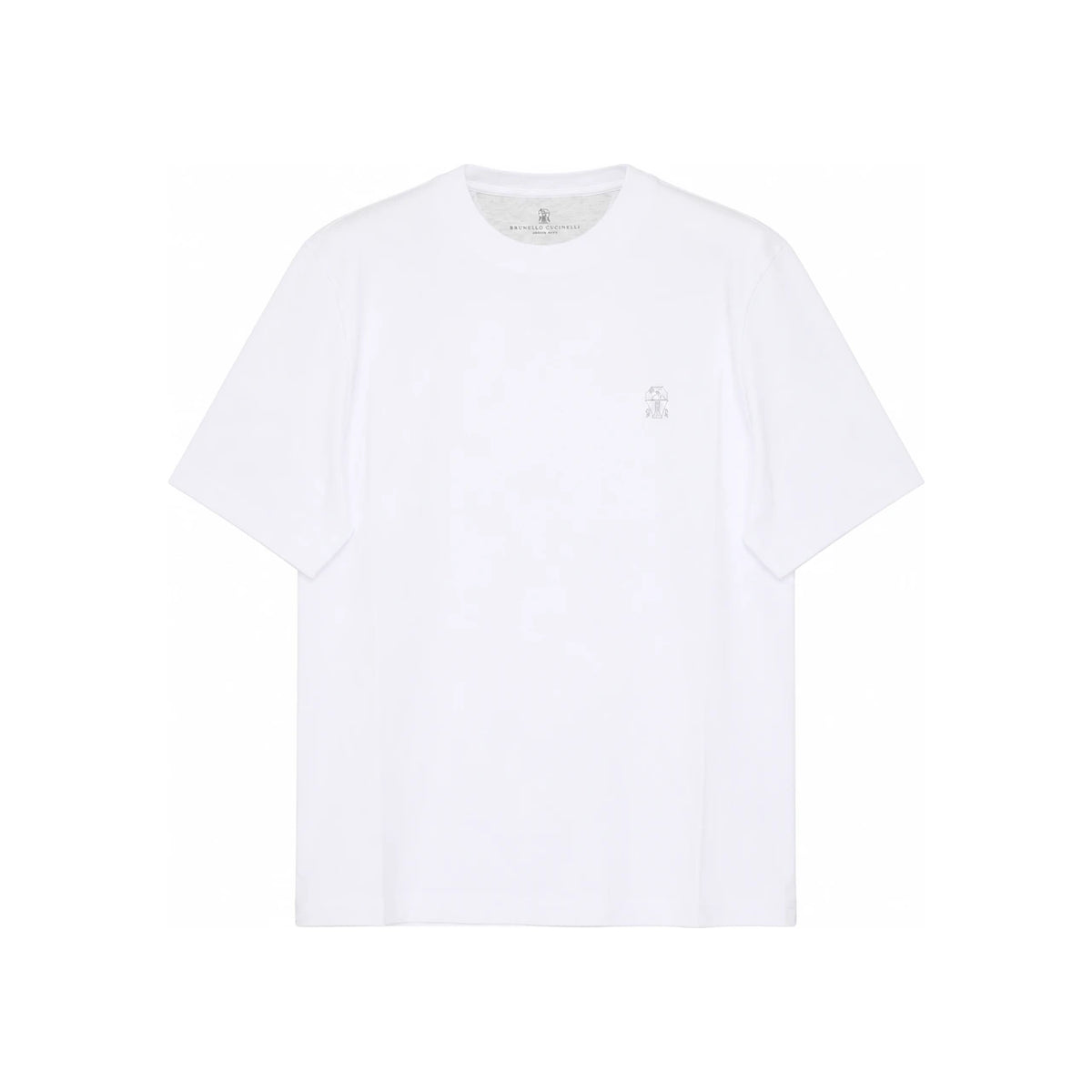 Brunello Cucinelli Logo Short Sleeve T-Shirt for Men