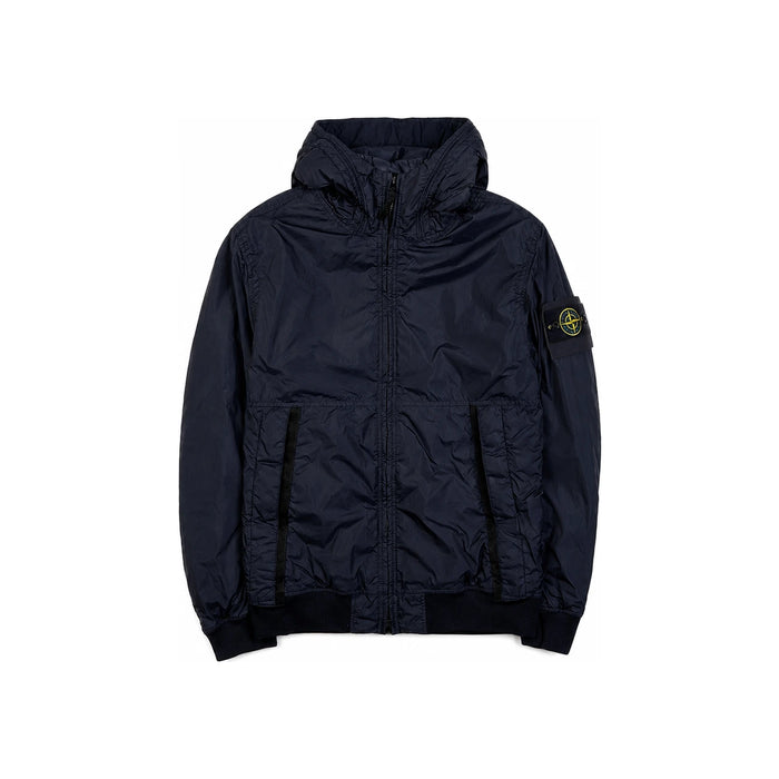 STONE ISLAND Men's Crinkle Reps Nylon Navy Compass Patch Down Ja 791540823 V0020