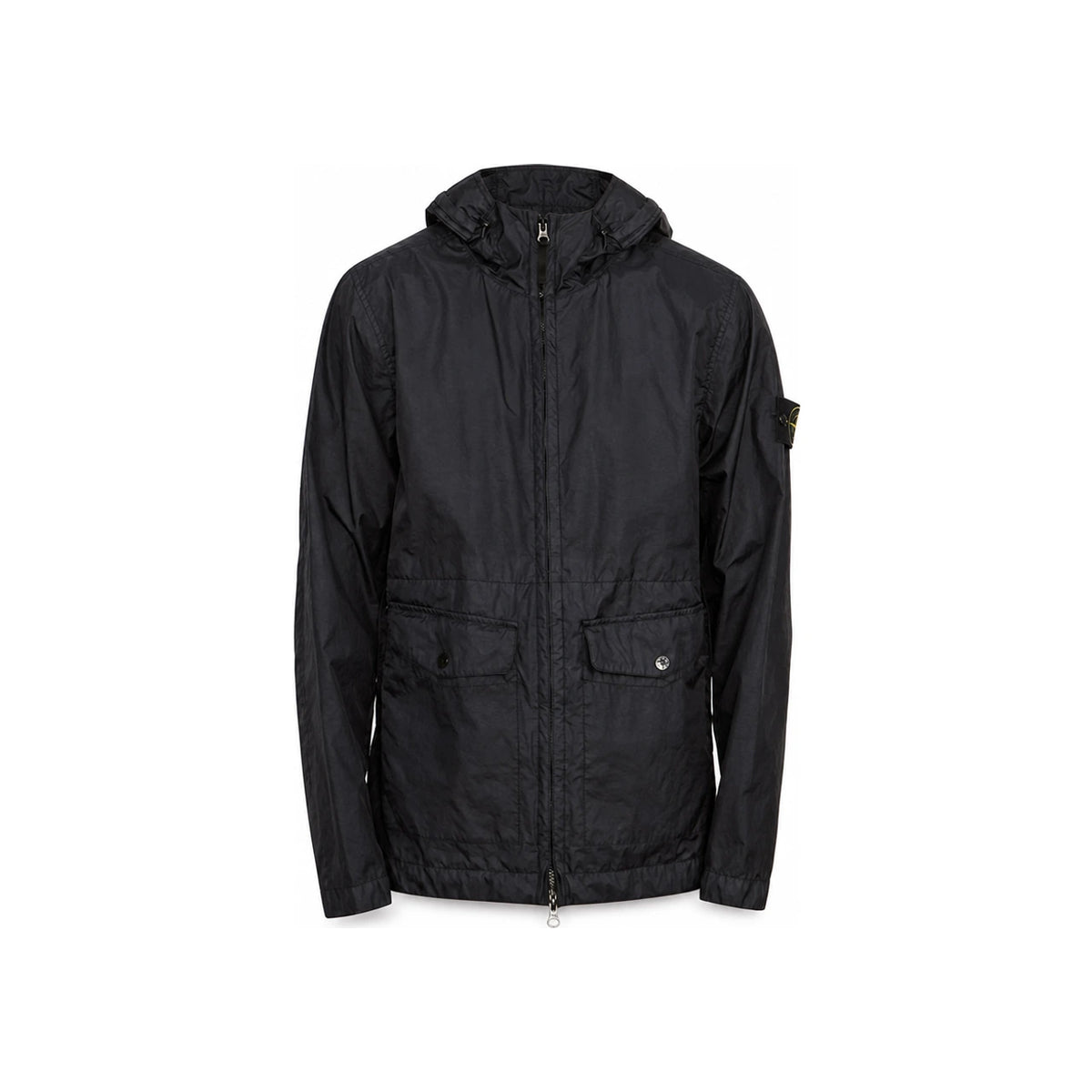 STONE ISLAND Membrana 3L TC Hooded Jacket Black Men’s Outerwear