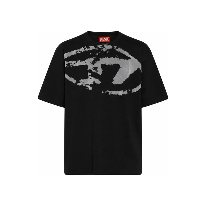 DIESEL Velvet Logo Black T-Shirt for Men