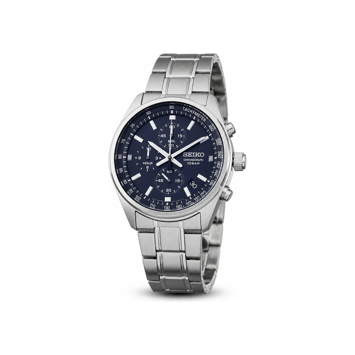 Seiko Chronograph Conceptual 100m Water Resistant Quartz Men’s Metal W SSB377 P1