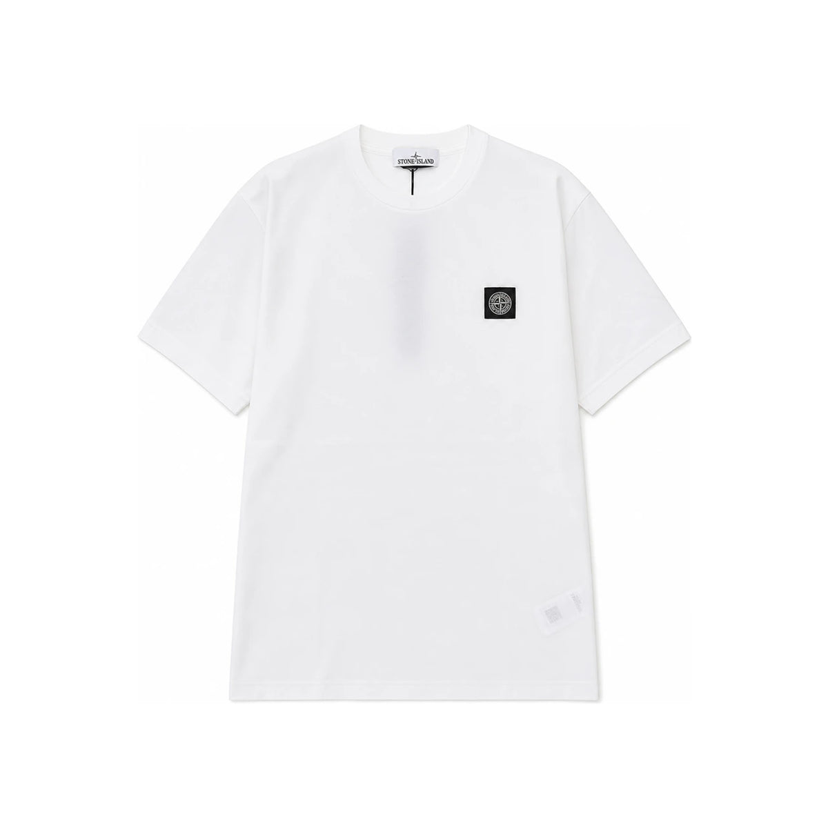 STONE ISLAND Logo Short Sleeve T-Shirt White Unisex