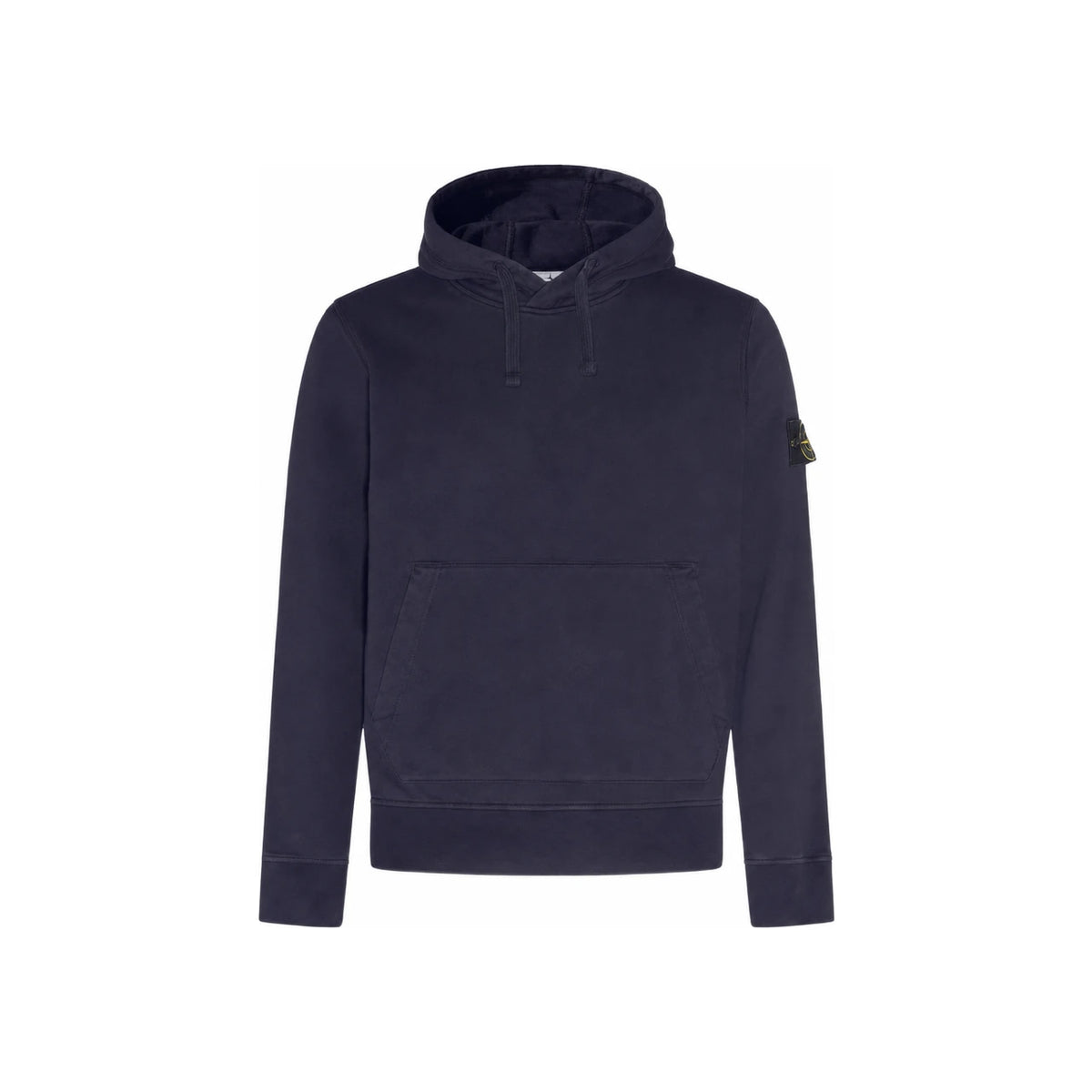 STONE ISLAND Logo Patch Navy Hooded Sweatshirt
