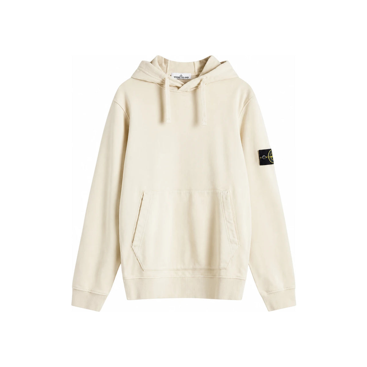 STONE ISLAND Cotton Fleece Hooded Sweatshirt Gray Men
