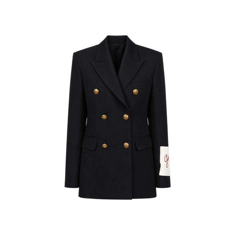 GOLDEN GOOSE Women’s Wool-Blend Tailored Jacket Navy